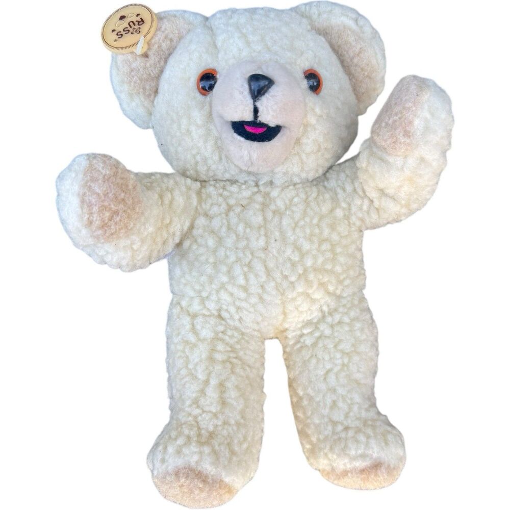 Vintge Snuggle Fabric Softener Bear Sherpa Russ 1986 Plush Teddy Lever Brother